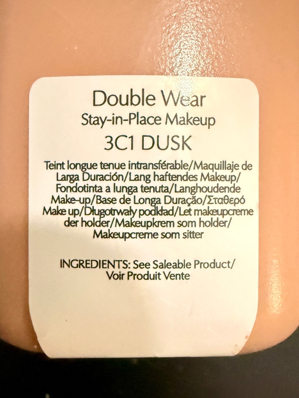 Double Wear ORIGINAL Formula 6.7oz Pro/200ml (Jumbo) 3C1 Dusk (A98)- $350 VALUE
